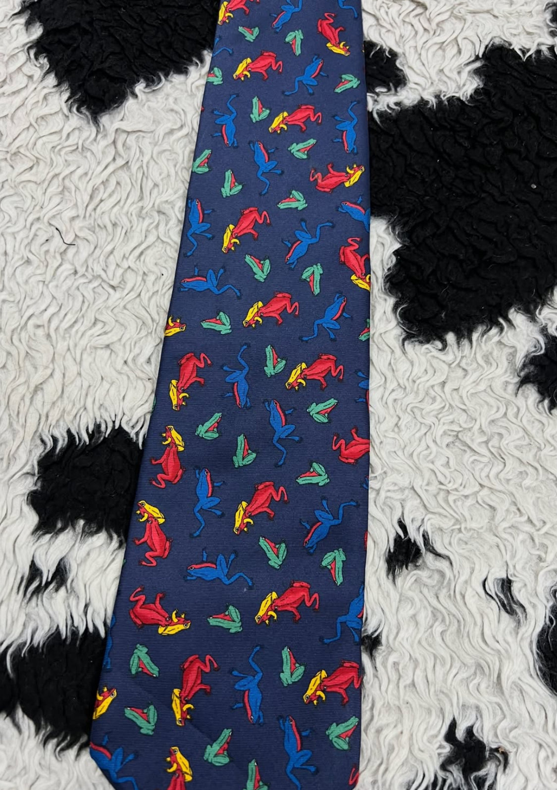Colorful Frogs Tie