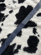 Plain Blue Genuine Leather Belt