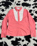 Pink & White Buttonup
