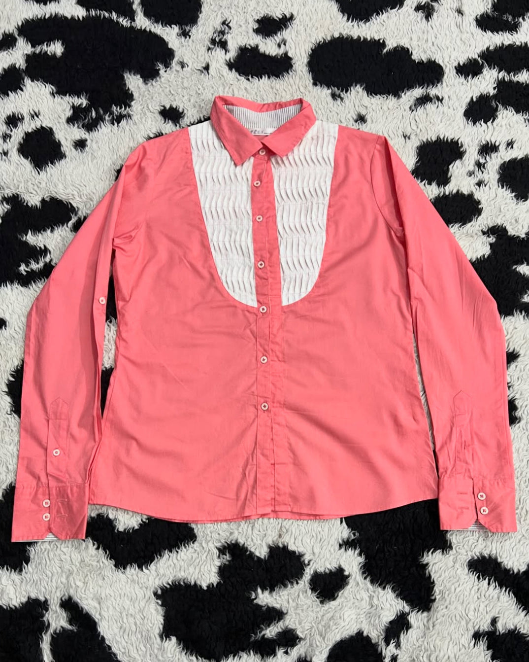 Pink & White Buttonup