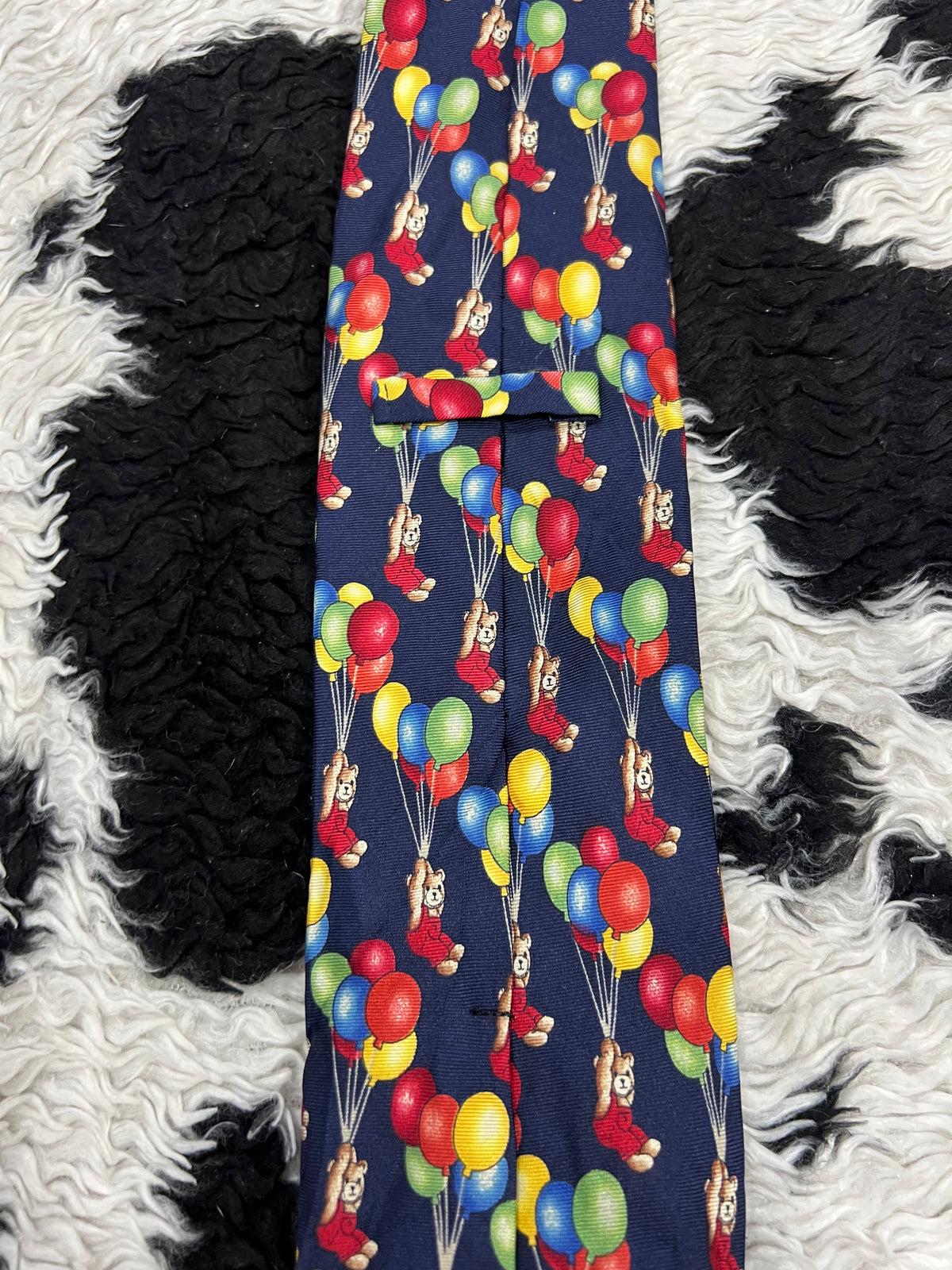Teddy Bear with Balloons Tie