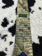 Celtic Gold Manuscript Embroidered Tie