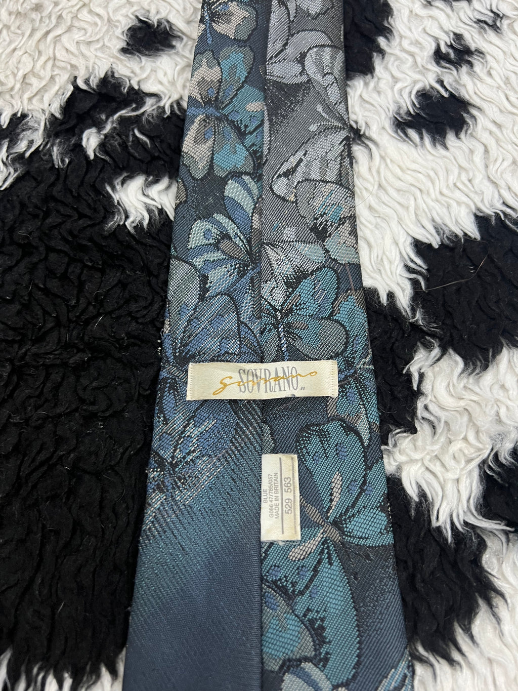 Sovrano Fully Embroidered Butterflies Tie