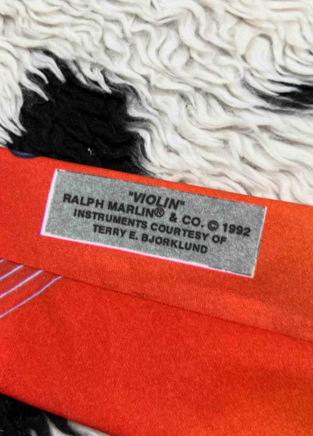 Vintage 1992 Ralph Marlin "Violin" Tie