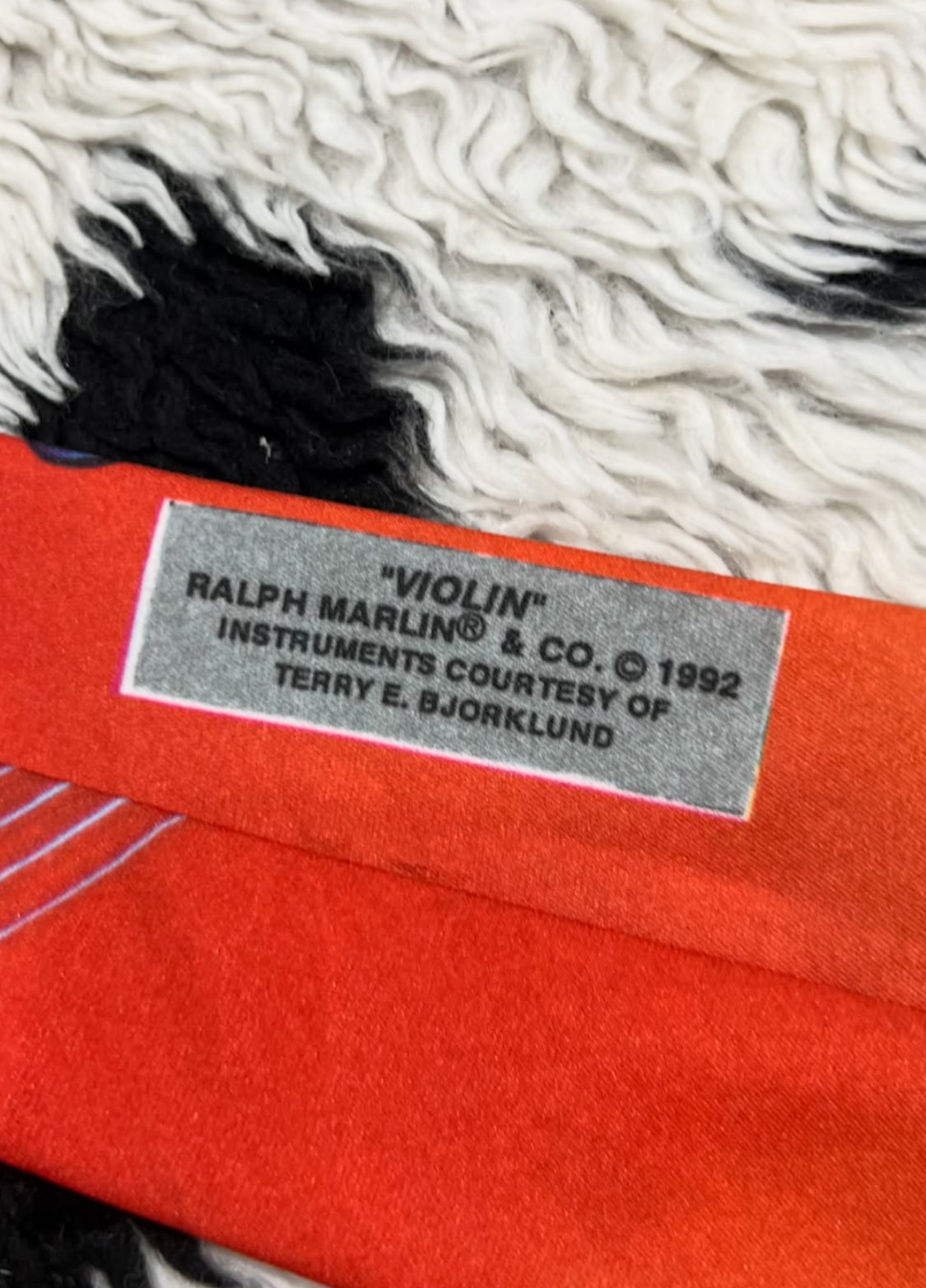 Vintage 1992 Ralph Marlin "Violin" Tie
