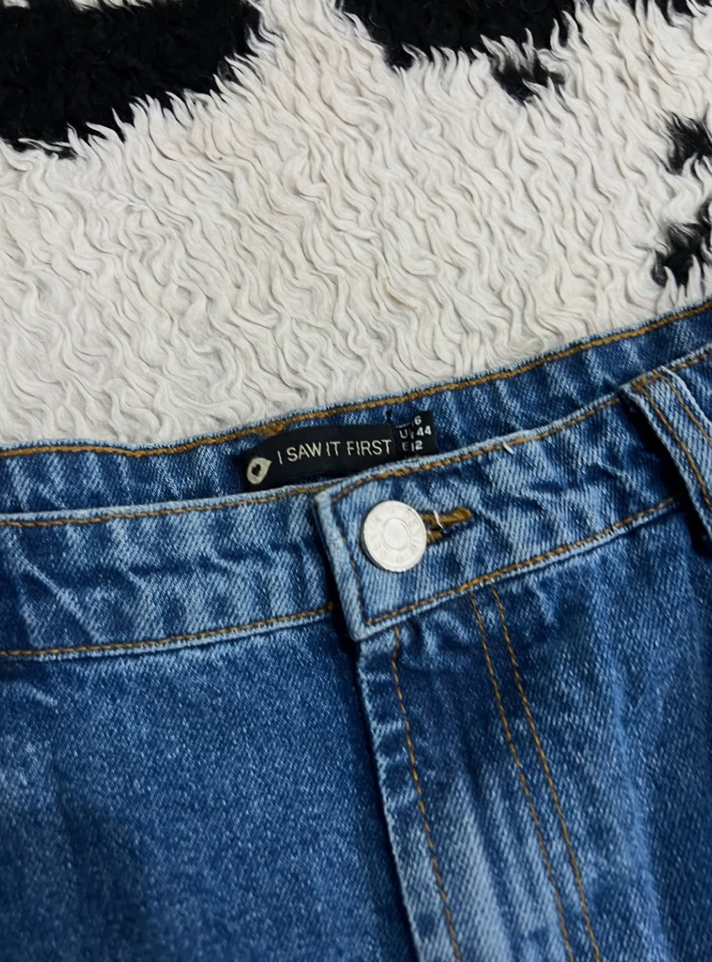 "I Saw It First" Denim Skirt
