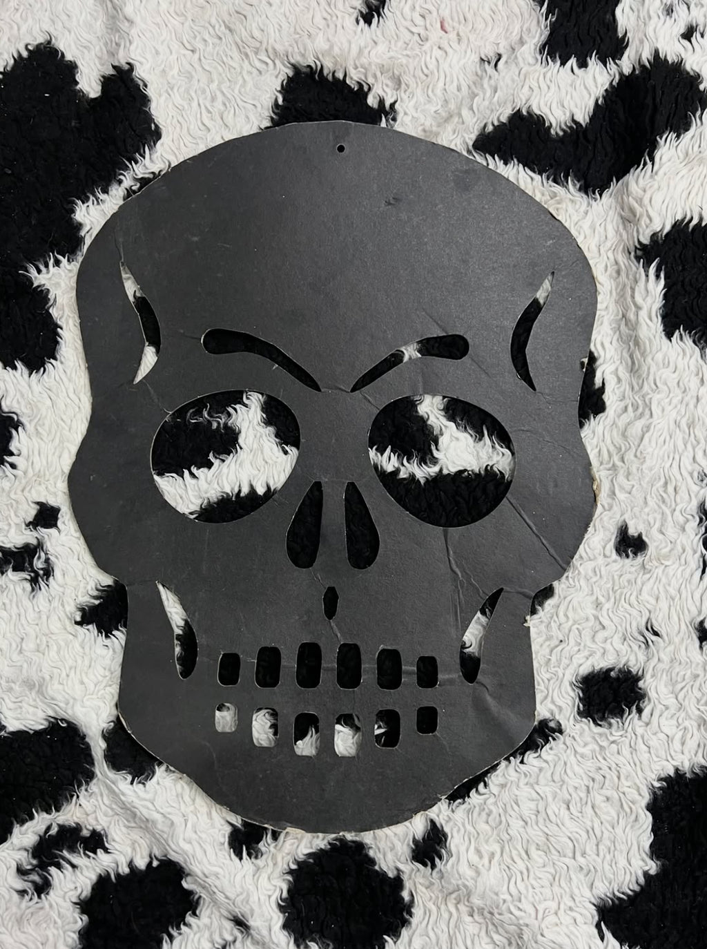 Big Glitter Skull Hanging