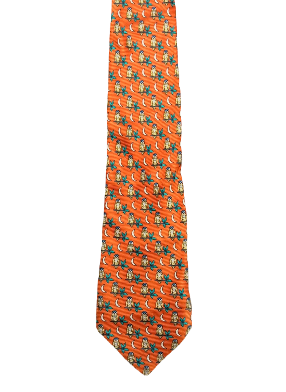 Whimsical Owls & Moon Tie