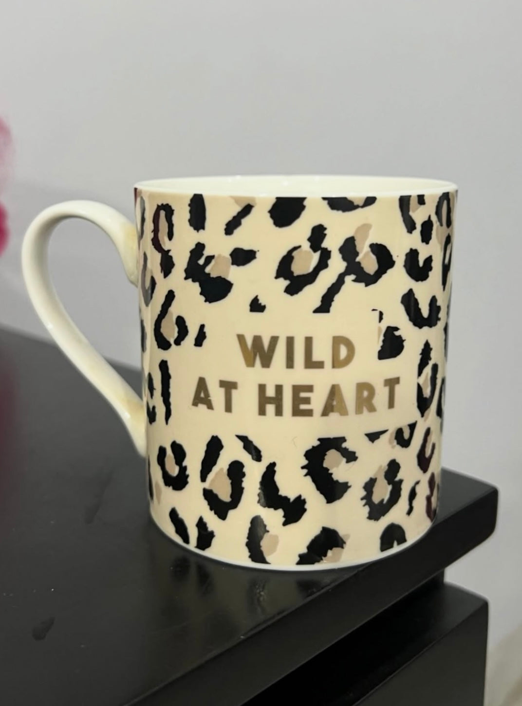 "Wild at Heart" Cheetah Print Mug