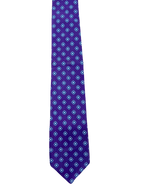 Taylor & Wright Blue Purple Embroidered Tie
