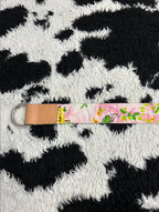 Double-Sided Floral D-Buckle Belt
