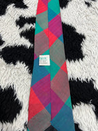 Silk Vibrant Checkered Tie