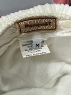 White Corduroy Messenger Cap