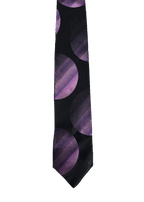 MONTI Black & Purple Dotted Tie