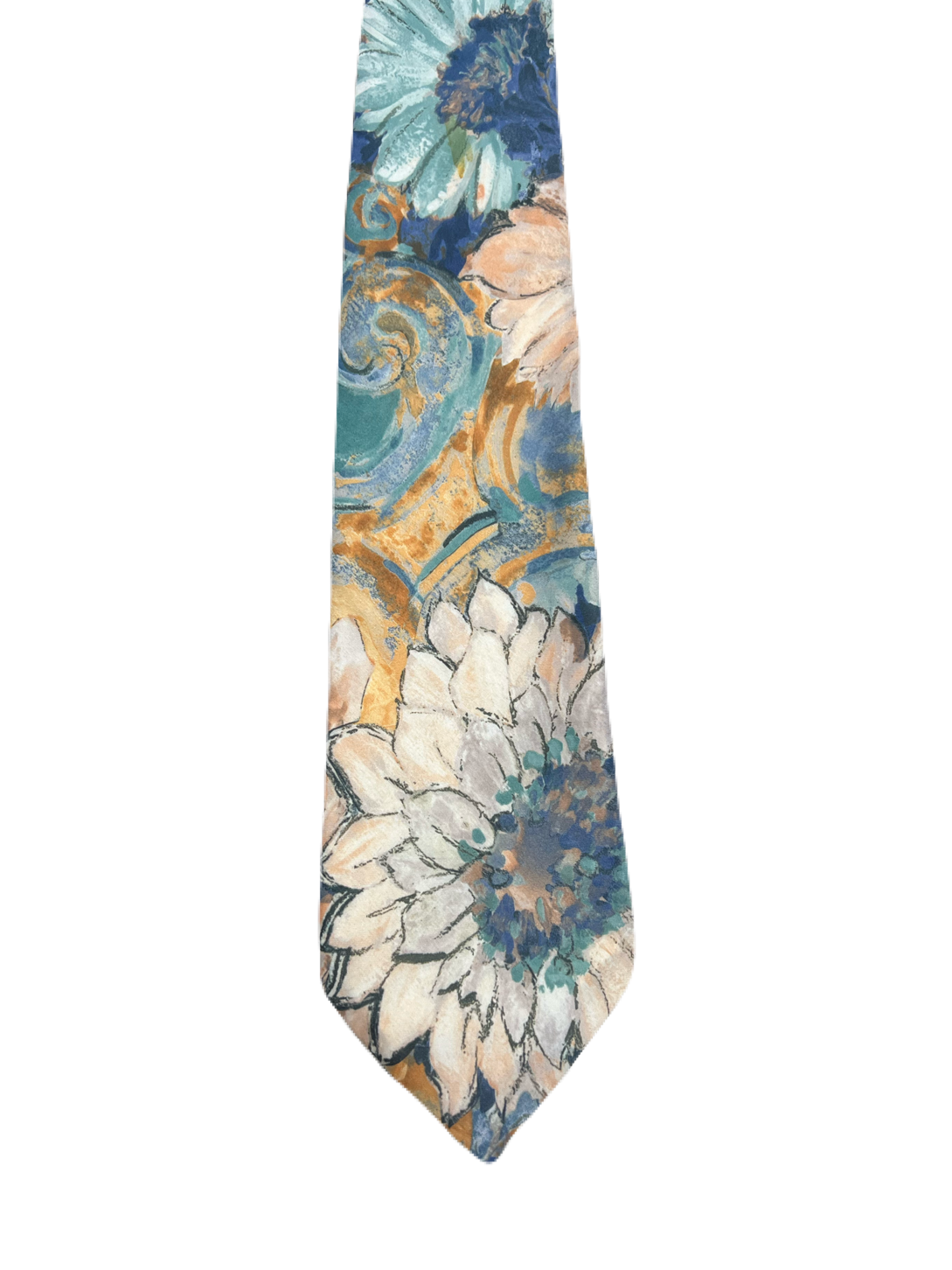 C&A Blue Floral Tie