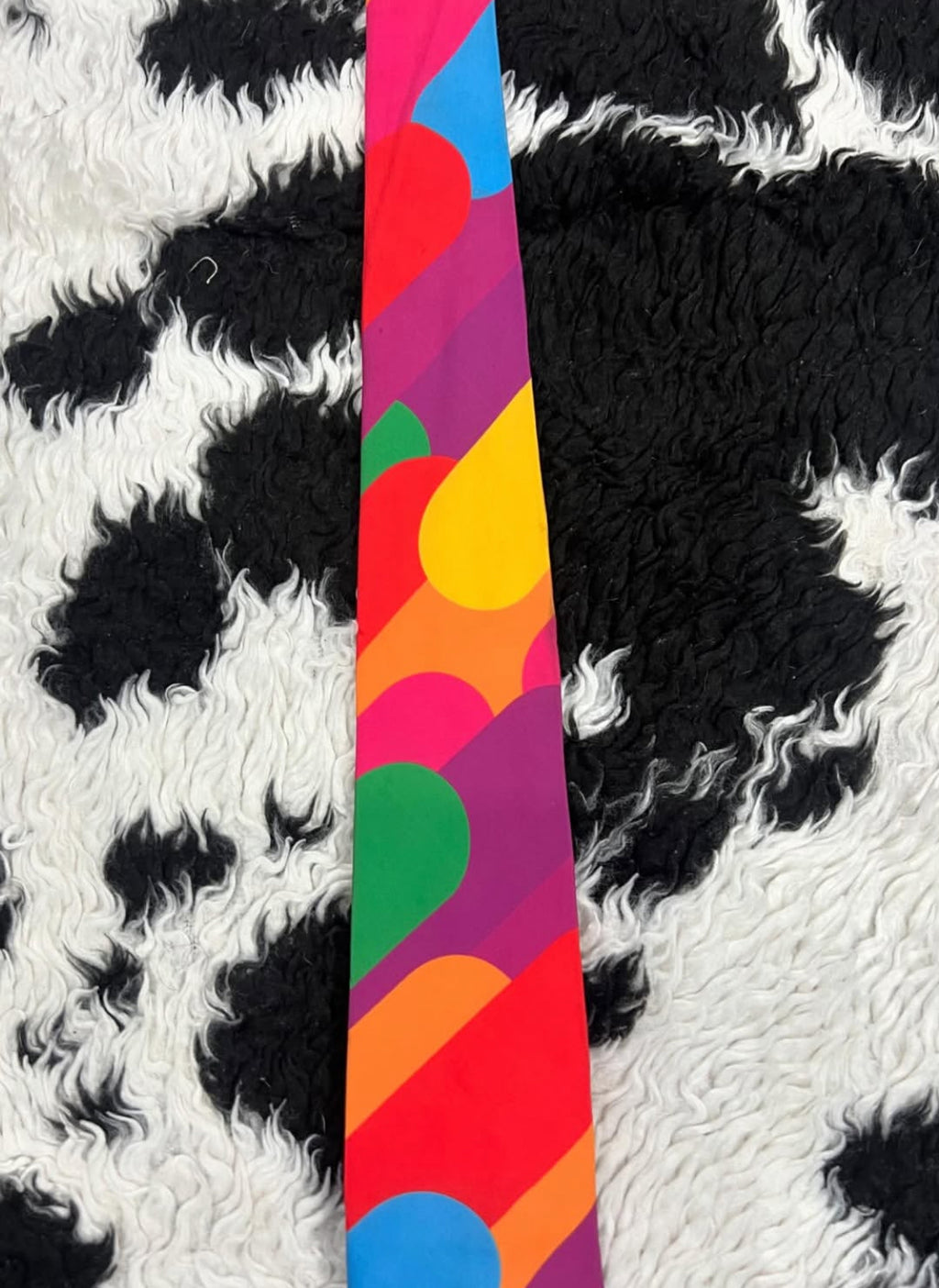 Vibrant Rainbow Tie