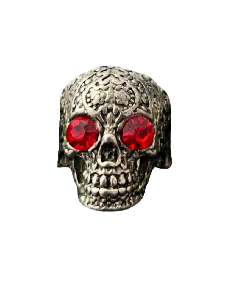 Engraved Skull Ring