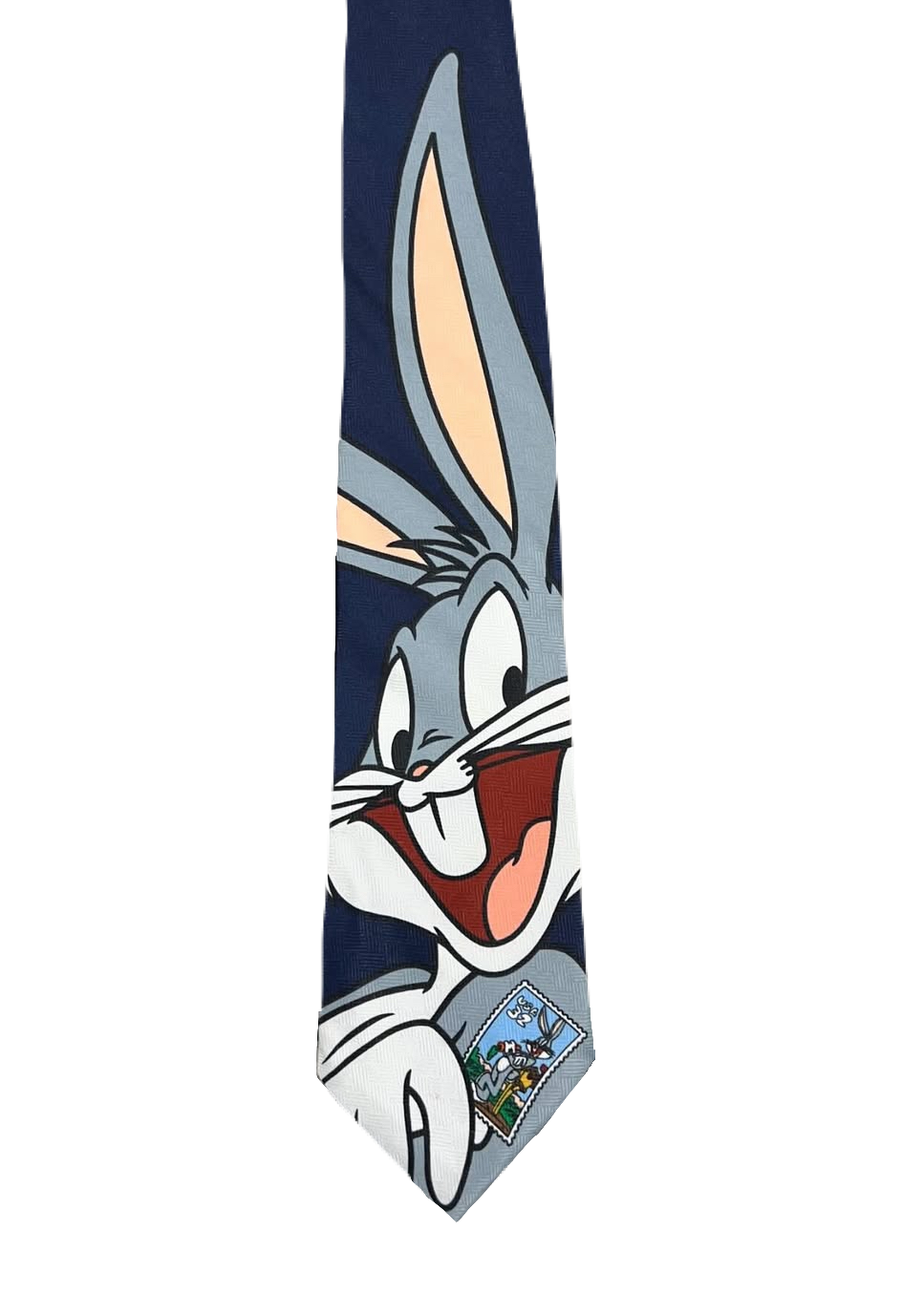 Vintage 1997 Bugs Bunny Stamp Tie