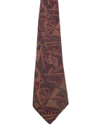 Cranes & Architecture Fully Embroidered Tie