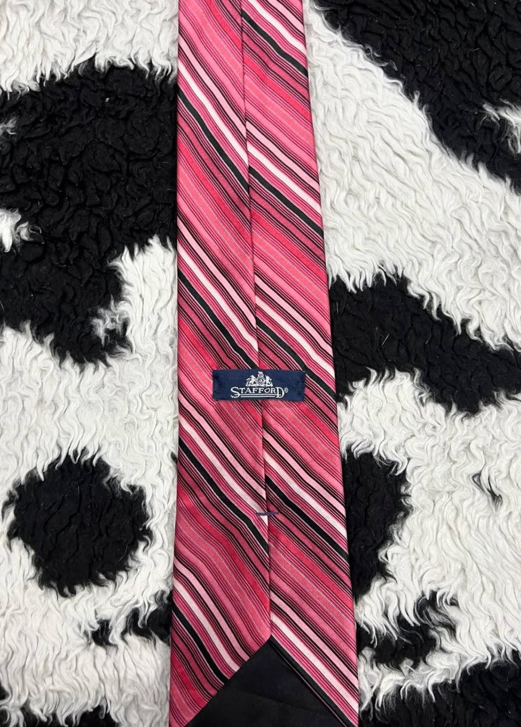 Stafford Pink Striped Tie