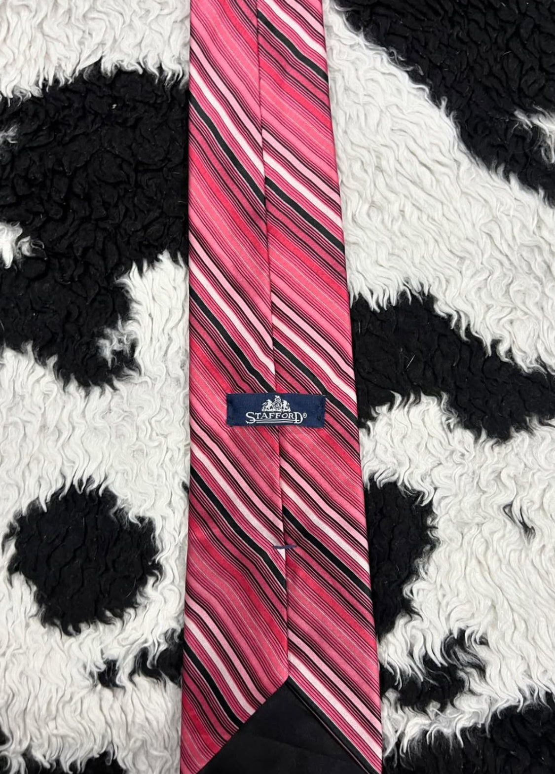 Stafford Pink Striped Tie