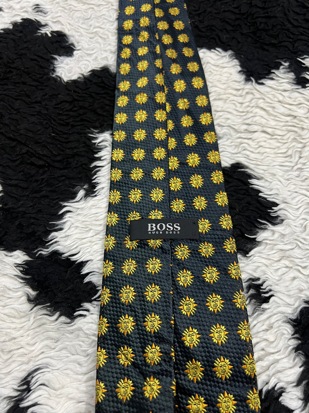Sun Embroidered Tie