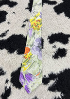 Floral Drawing Tie