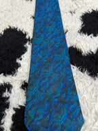 Blue Fully Embroidered Tie