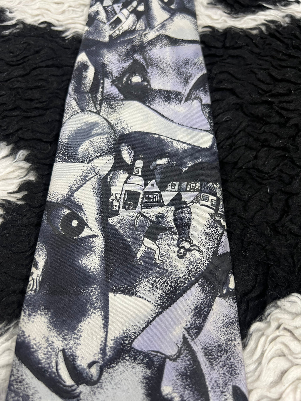 Reine Seide Painting Farm Tie