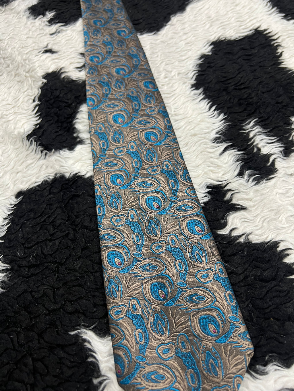 Alex Ander's Peacock Embroidered Tie