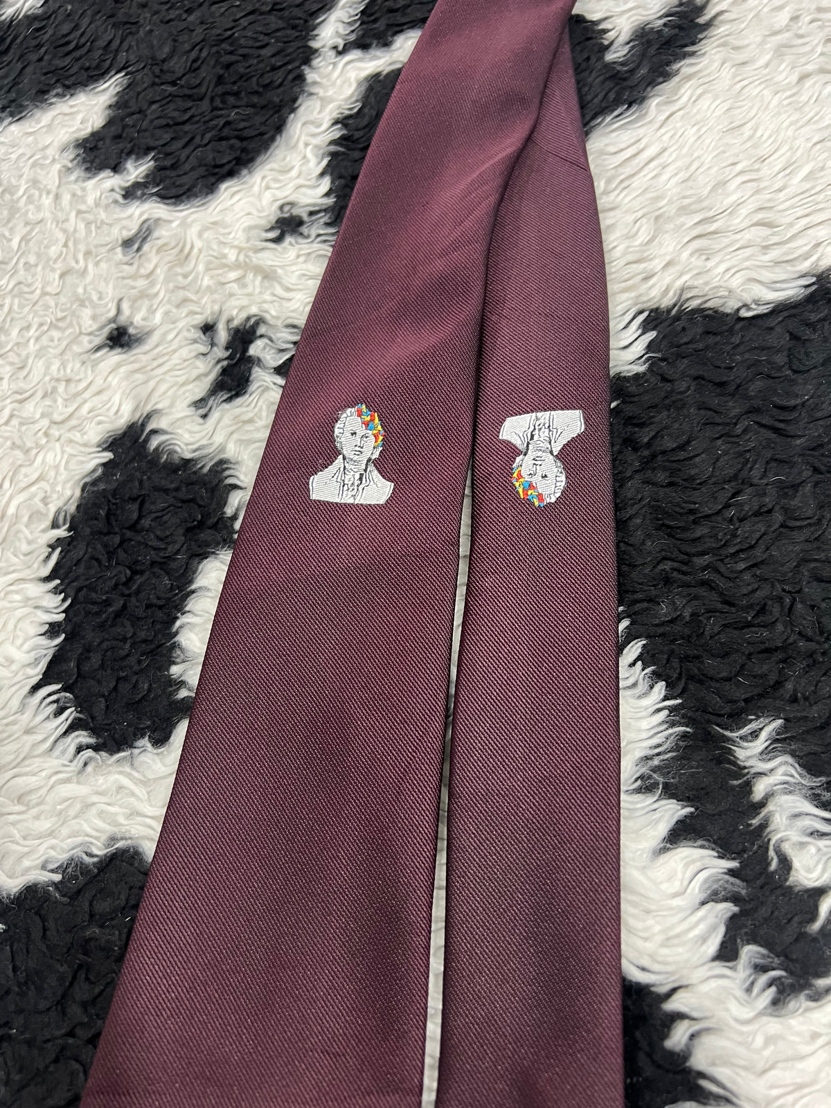 Mozart Embroidered Narrow Tie
