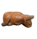 Wooden Cat Sculpture