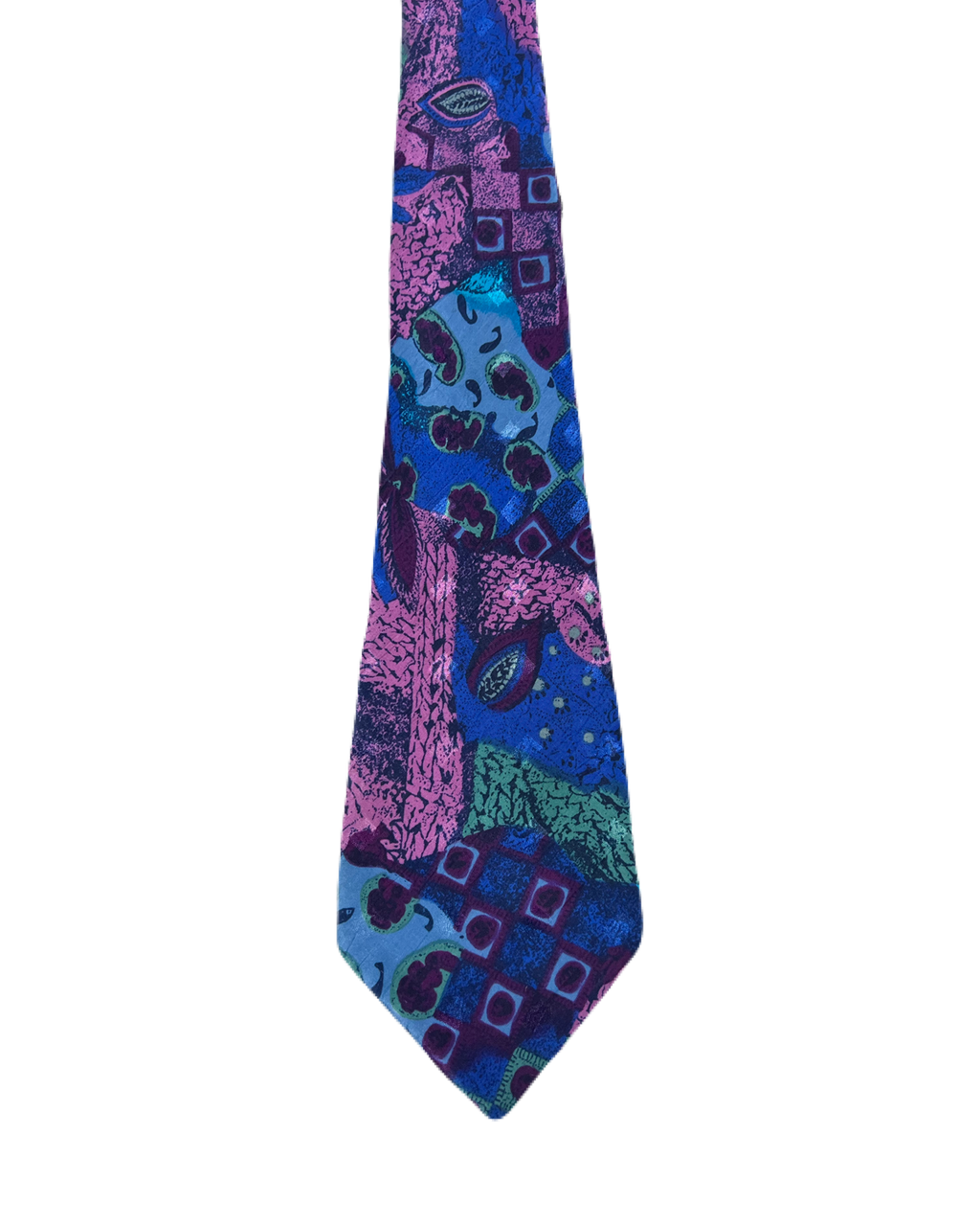 Folkspeare Blue & Pink Abstract Tie