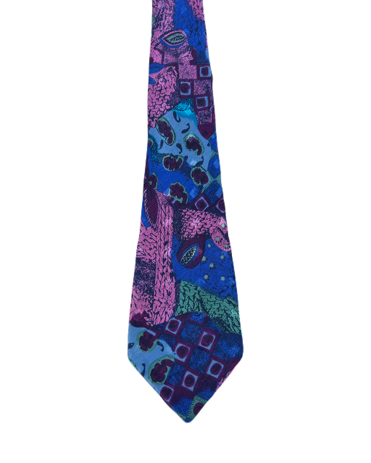 Folkspeare Blue & Pink Abstract Tie