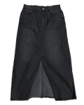Charcoal Grey Denim Skirt