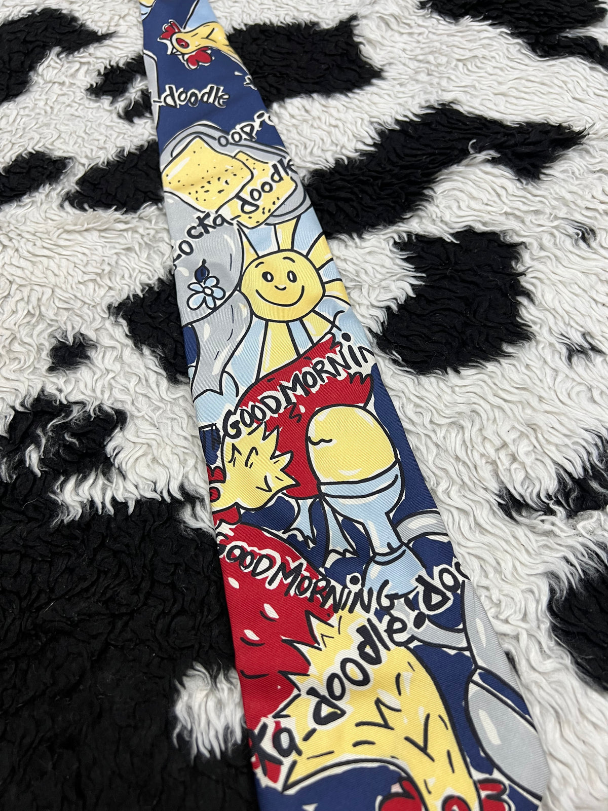 Goodmorning Doodle Art Tie