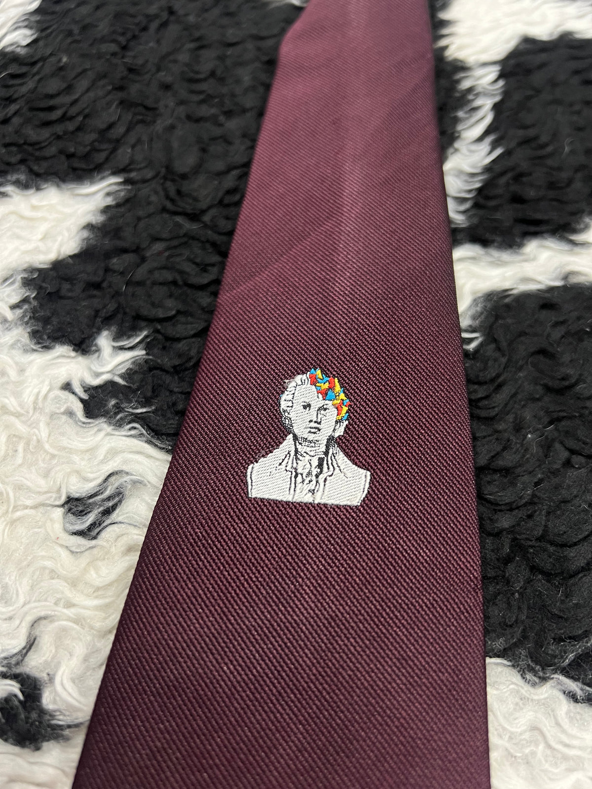 Mozart Embroidered Narrow Tie