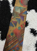 Geometric Embroidered Tie