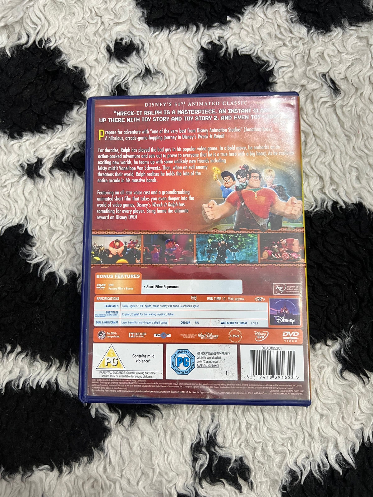 Disney Wreck It Ralph DVD