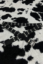 Double Hole Black Belt