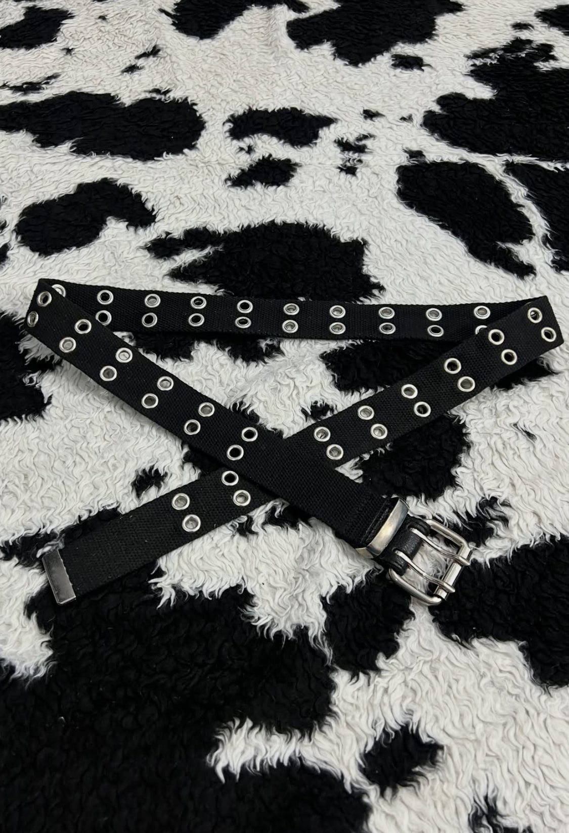 Double Hole Black Belt
