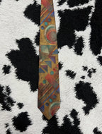 Geometric Embroidered Tie