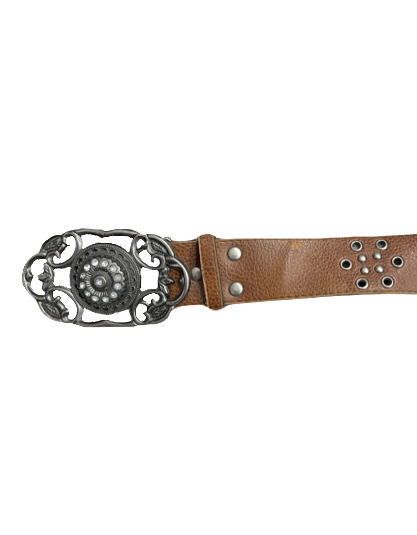 Vintage Brown Buckle Belt