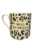 "Wild at Heart" Cheetah Print Mug