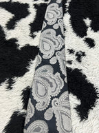Pierre Cardin Black & Grey Paisley Tie