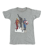 Marvel Black Panther Power, Captain America, Iron Man Tee (Medium/Large)