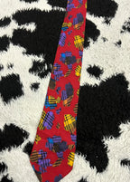 Red Patchwork Tie
