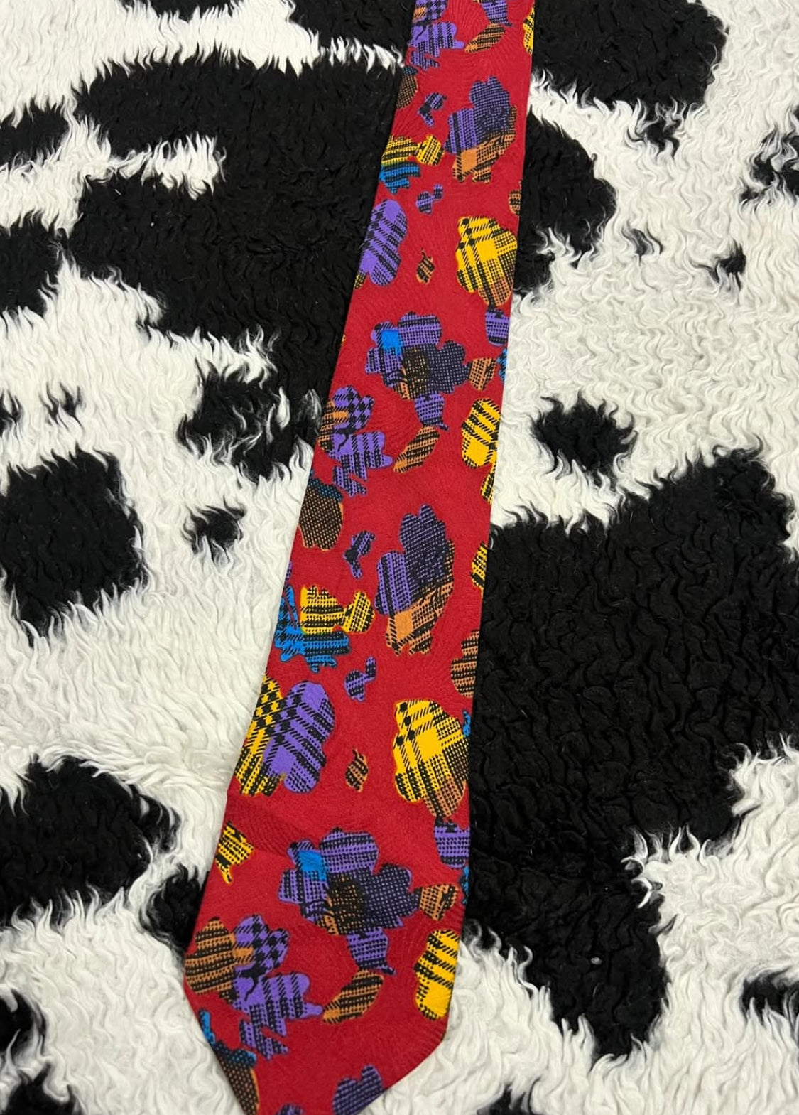Red Patchwork Tie