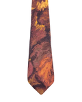 Canda Brown & Orange Abstract Tie