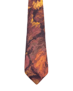 Canda Brown & Orange Abstract Tie
